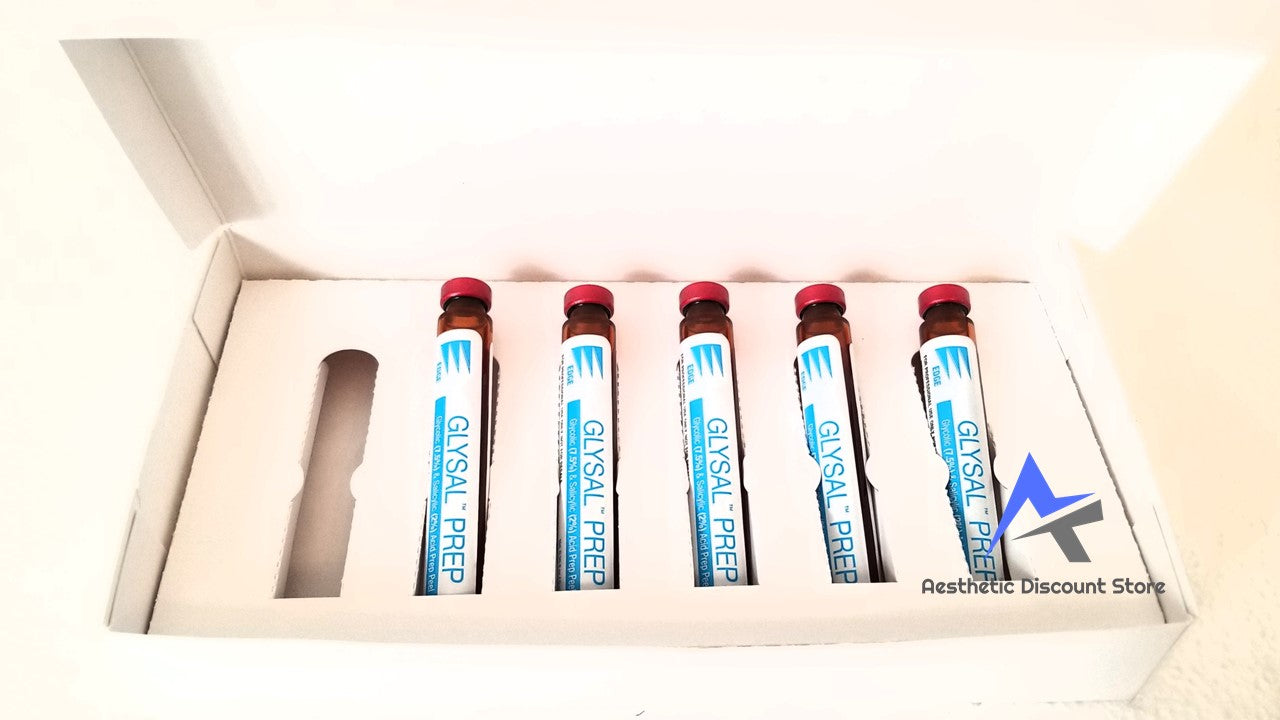 Hydrafacial Glysal Prep - 5 Vials (Glycolic 7.5% & Salicylic Acid 2%) Brand New