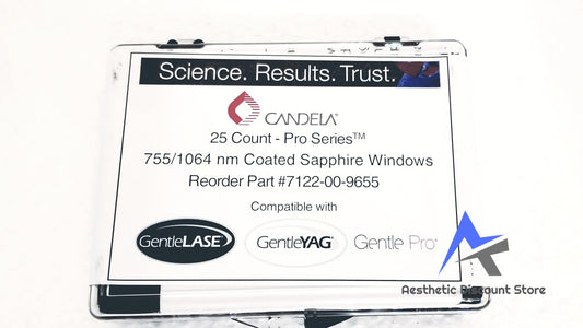 Candela 25 ct sapphire coated windows 755/1064