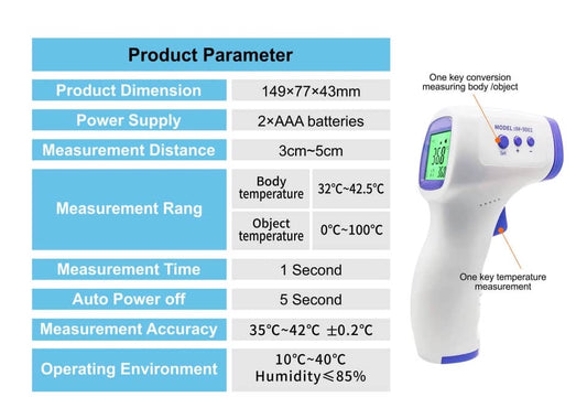 Anti Virus- LCD Infrared  NON CONTACT Thermometer